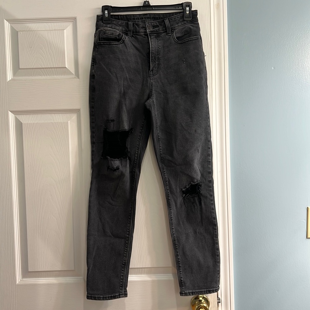 American Eagle Black Ripped Jeans